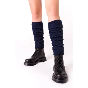 Damskie wełniane ocieplacze na ramiona 095 Granatowy - Steven