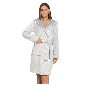 Szlafrok damski E06-5517 sv. szary - Cocoon