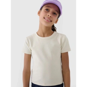 Dziewczęcy top basic t-shirt 4F 4FJWSS25TTSHF1852-12S Dziewczęcy top basic t-shirt 4F 4FJWSS25TTSHF1852-12S