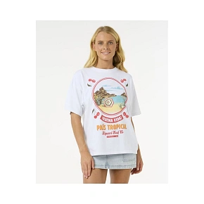 Koszulka RIP CURL Cove Heritage Tee biały Koszulka RIP CURL Cove Heritage Tee biały