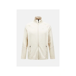 Bluza męska PEAK PERFORMANCE M Rider Essentials Midlayer Zip Jacket kolor beżowy Bluza męska PEAK PERFORMANCE M Rider Essentials Midlayer Zip Jacket kolor beżowy