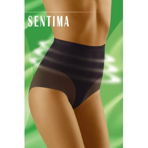 Damskie majtki ze sznurkiem Sentima Black - Wolbar