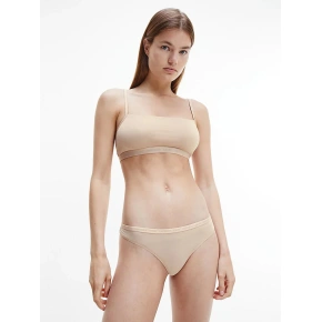 2-pak bralette damski 000QF6040E - W5I - Beżowy - Calvin Klein