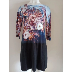 Sukienka damska #62 niebiesko-czarna - Monika