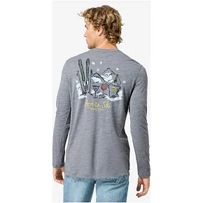 Longsleeve męski SUPER.NATURAL M APRES SKI LS szary