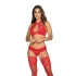 Biustonosz push-up dla kobiet V-9531 czerwony - Axami