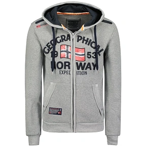 Bluza z kapturem męska Geographical Norway Flag DB MEN 054 szara (WW6088H/GN/Blended Grey) Bluza z kapturem męska Geographical Norway Flag DB MEN 054 szara (WW6088H/GN/Blended Grey)