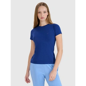 T-shirt slim gładki damski 4F 4FWMM00TTSHF2673-31S