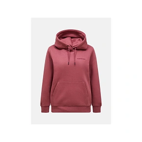 Bluza damska PEAK PERFORMANCE W Original Small Logo Hood kolor czerwony Bluza damska PEAK PERFORMANCE W Original Small Logo Hood kolor czerwony