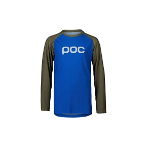 Koszulka rowerowa POC Y's Essential MTB LS Jersey niebiesko zielony Koszulka rowerowa POC Y's Essential MTB LS Jersey niebiesko zielony