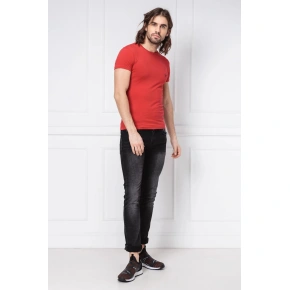 T-shirt męski 111035 9P725 czerwony - Emporio Armani