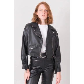 Damska skórzana kurtka motocyklowa 15746 - BSL
