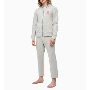 Bluza męska z kapturem NM1752E-080 szary - Calvin Klein