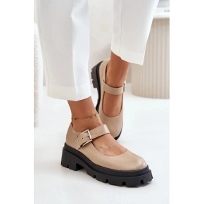 Półbuty 1813 beżowe - Stawiaj kroki w dobrym stylu