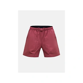 Szorty damskie PEAK PERFORMANCE W Outdoor Cargo Shorts kolor czerwony Szorty damskie PEAK PERFORMANCE W Outdoor Cargo Shorts kolor czerwony