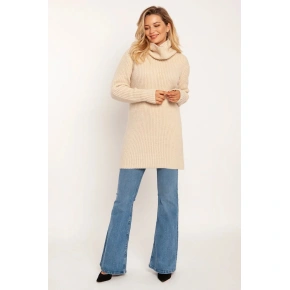 Damski sweter z golfem SWE 254 - MKM