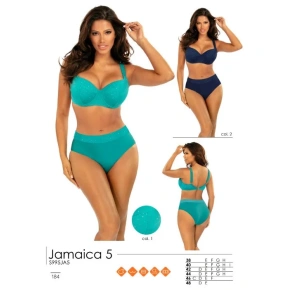 Damski dwuczęściowy strój kąpielowy S995JA5 2 Jamaica 5 Granatowy - Self
