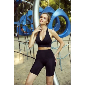 Krótkie legginsy damskie Alison Black - ELDAR