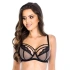 Biustonosz damski DEZIRO 19025 czarny z beżem - Mediolano