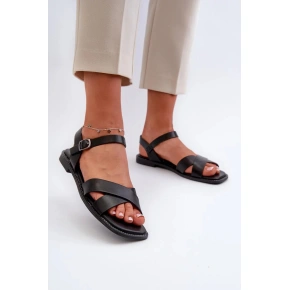 Sandały damskie KV27-003 Czarny - S.Barski