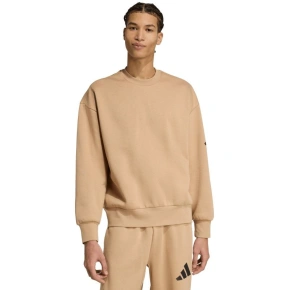 Bluza męska adidas Essentials Loose Fit 3 Bar Logo beżowa JX5668 pánské