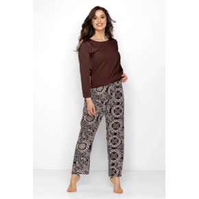 Dámské pyžamo Boho hnědé - Momenti Per Me