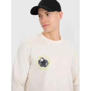 Longsleeve regular z nadrukiem męski 4F 4FWSS25TLONM392-11S pánské Longsleeve regular z nadrukiem męski 4F 4FWSS25TLONM392-11S pánské