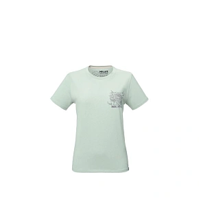 Koszulka damska MILLET Cimaï Collab Ts Ss W pastelowy zielony Koszulka damska MILLET Cimaï Collab Ts Ss W pastelowy zielony