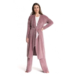 Aksamitny szlafrok damski LA087 - Lalupa
