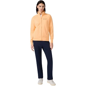 Dres damski Champion Full Zip Suit pomarańczowo-granatowy 117988 OS069