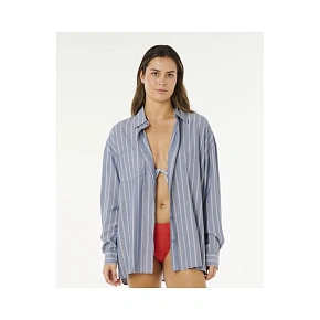 Koszula damska RIP CURL Beach Days Pinstripe Shirt niebieska Koszula damska RIP CURL Beach Days Pinstripe Shirt niebieska