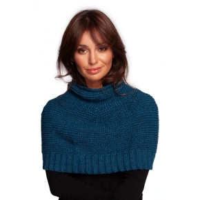 BK099 Dzianinowy szalik komin petrol blue -Moe