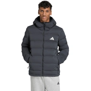 Kurtka męska adidas Helionic Climawarm Stretch Hooded Down czarna JN2114 pánské