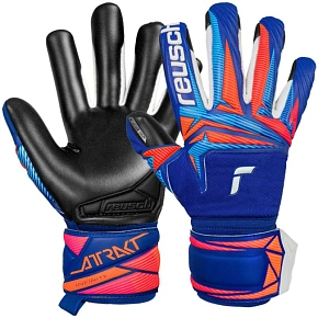 Rękawice bramkarskie Reusch Attrakt Infinity Evolution NC Junior niebiesko-czarne 5672725 4127