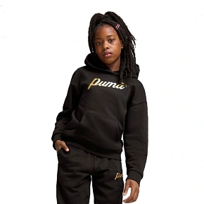Puma bluza dziecięca sportowa kangurka ESS+ Script dla dziewczynki Puma bluza dziecięca sportowa kangurka ESS+ Script dla dziewczynki