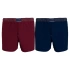 Bokserki męskie 2 pack UM0UM02188 - 0SD - Niebieski, bordowy - Tommy Hilfiger