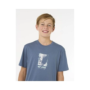 Koszulka RIP CURL Raw Energy Frame Tee - Boy granatowy