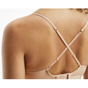 Biustonosz QF6758E 7NS - beżowy - Calvin Klein