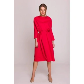 Pletené šaty S403  červené - Stylove