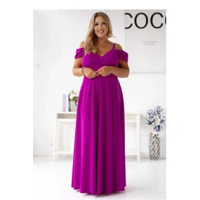 Dlouhé šaty model 208858 fialové - With You