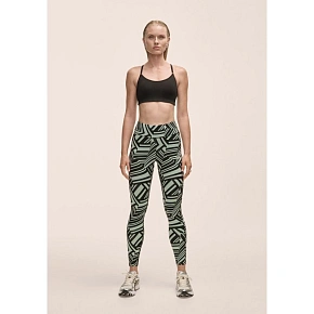 Legginsy damskie Casall Essential Printed Tights zielony