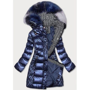 Damska błyszcząca kurtka zimowa W823 - Speeda