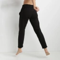Dziewczęce juniorskie spodnie dresowe JOGGING D0C8P Black - DIM