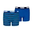 Bokserki dla dzieci Puma Everyday Striped 2 pak niebiesko-czarne 938970 04