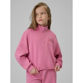 Bluza dresowa regular bez kaptura dziewczęca 4F 4FJRSS26TSWSF2625-54S Bluza dresowa regular bez kaptura dziewczęca 4F 4FJRSS26TSWSF2625-54S