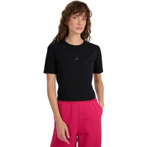 Koszulka damska 4F F2971 głęboka czerń 4FWAW25TTSHF2971 20S