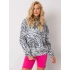 Damska bluza z kapturem i kieszeniami 616131 - FPrice
