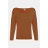 Piżama damska Top L/S CURVE NECK 000QS7006E GCU Caramel - Calvin Klein