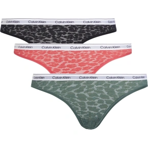 Majtki damskie BIKINI 3PK 000QD5069E GP6 Black/Green/Pink - Calvin Klein