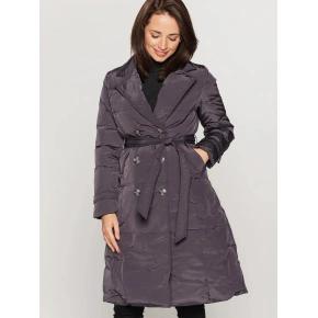 Płaszcz damski BLH201033FX szary - PERSO